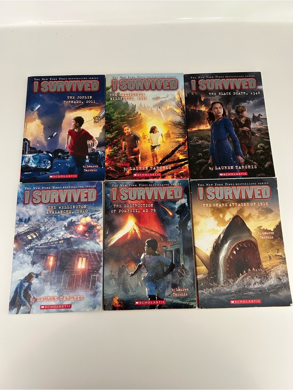 I Survived Scholastic Book Lot - Set of 6 Adventure Titles